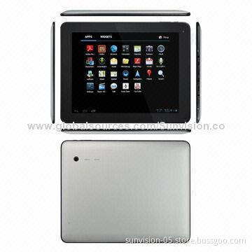 9.7-inch Dual-core tablet PC with built-in 3.7V, 8,000mAh battery
